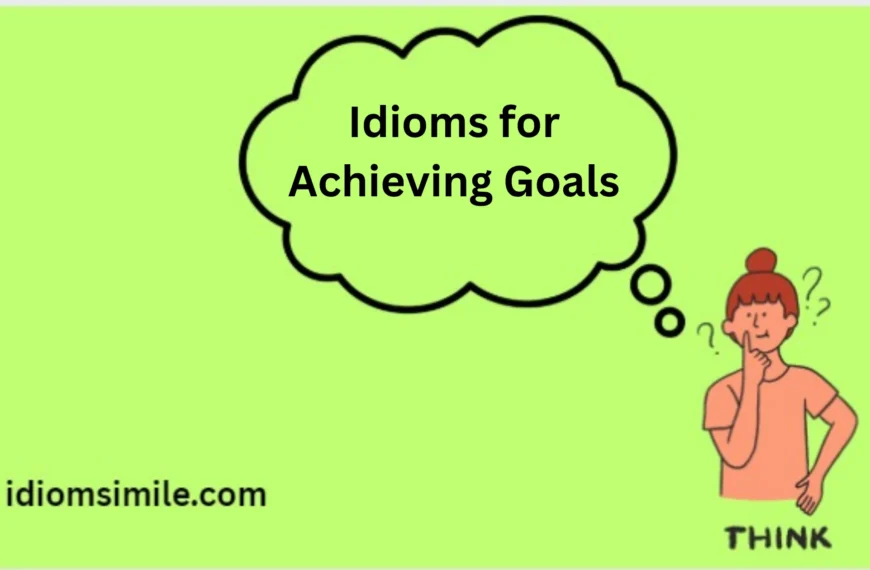 Idioms for Achieving Goals