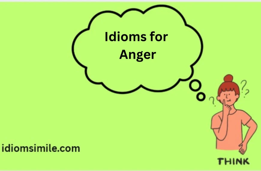 Idioms for Anger