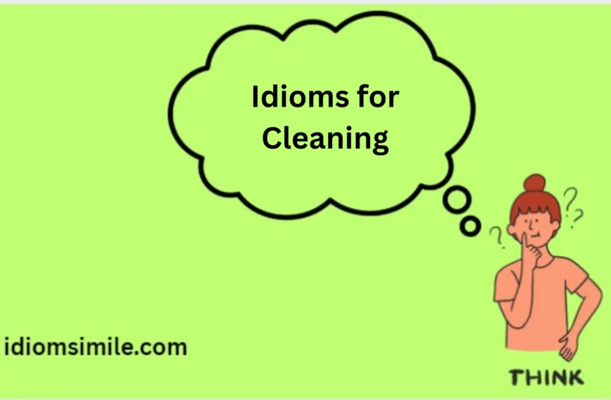 Idioms for Cleaning