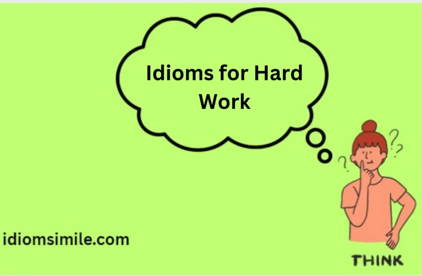 Idioms for Hard Work