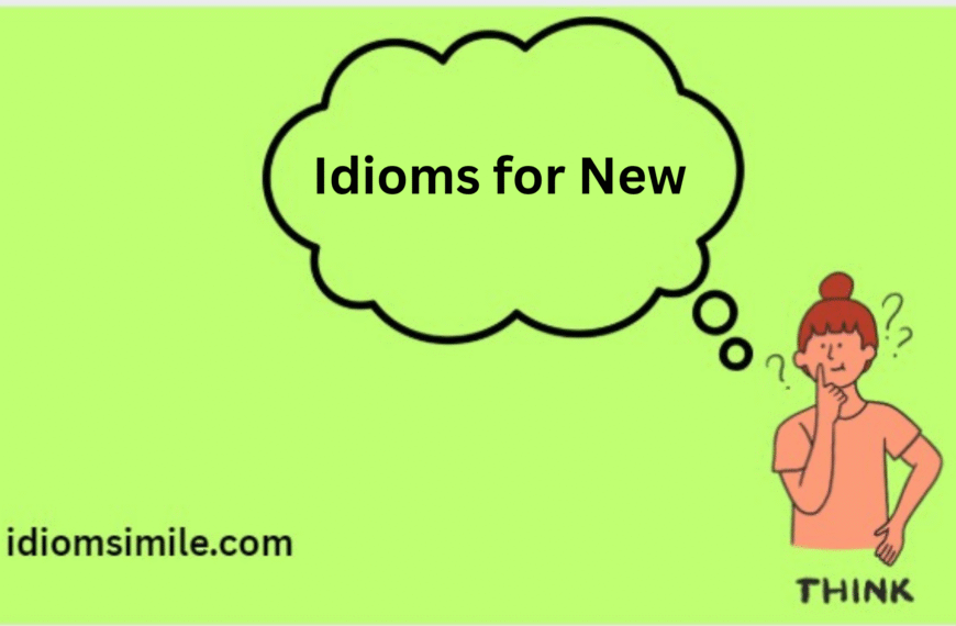 Idioms for New