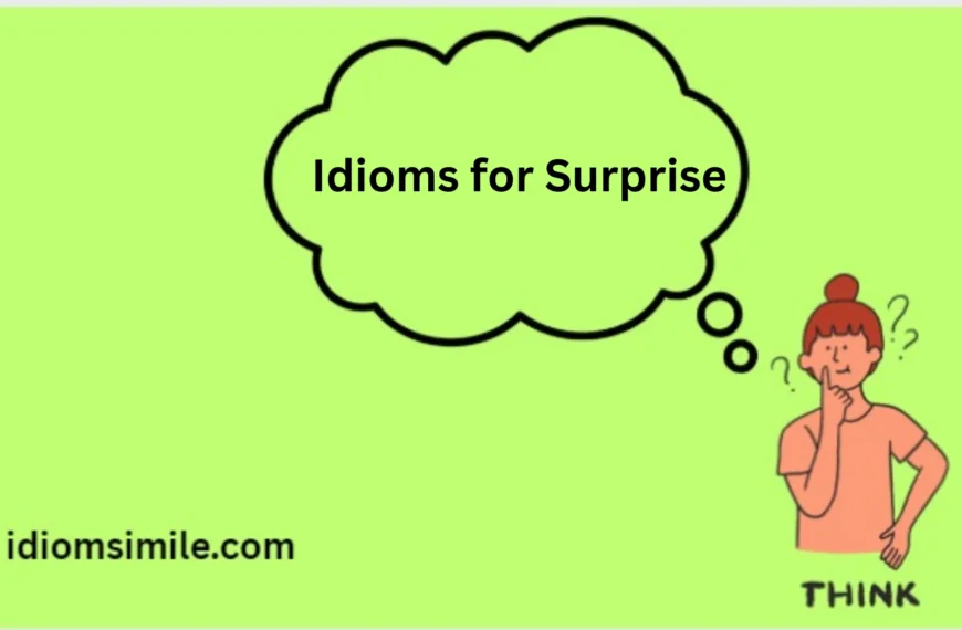 Idioms for Surprise
