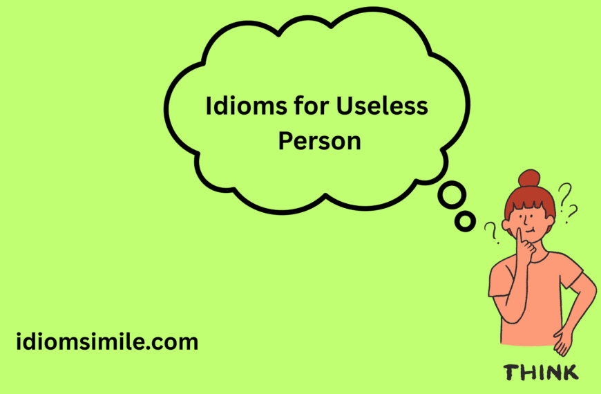 Idioms for Useless Person
