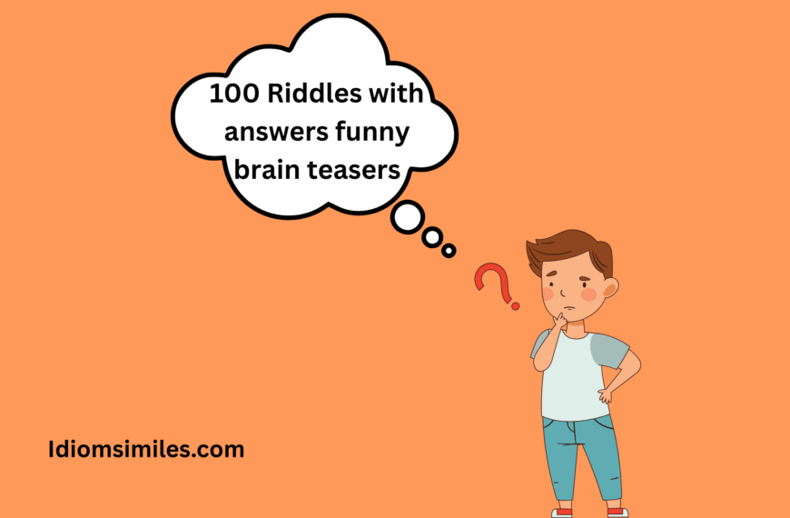 Riddles with answers funny brain teasers