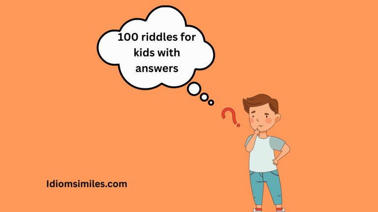 riddles for kids with answers
