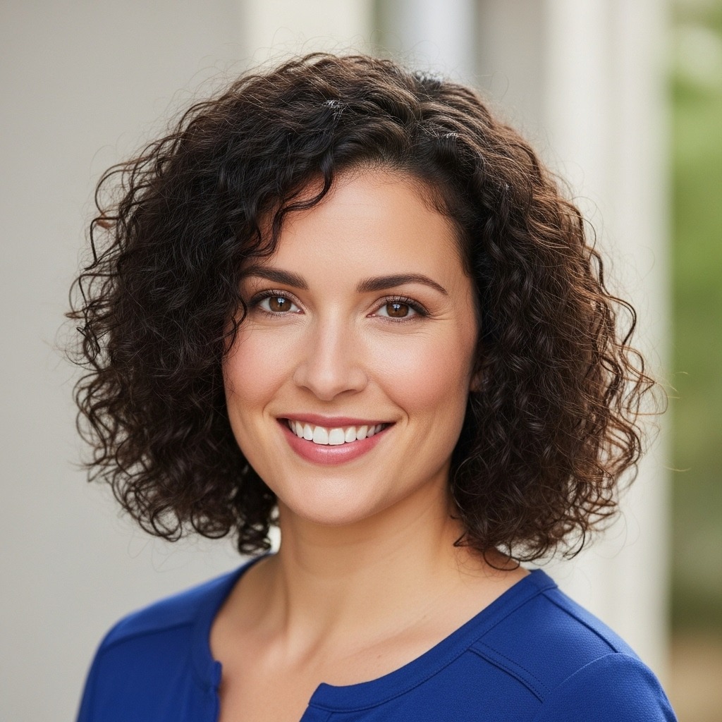 Frizz-Free Shoulder Length Curls