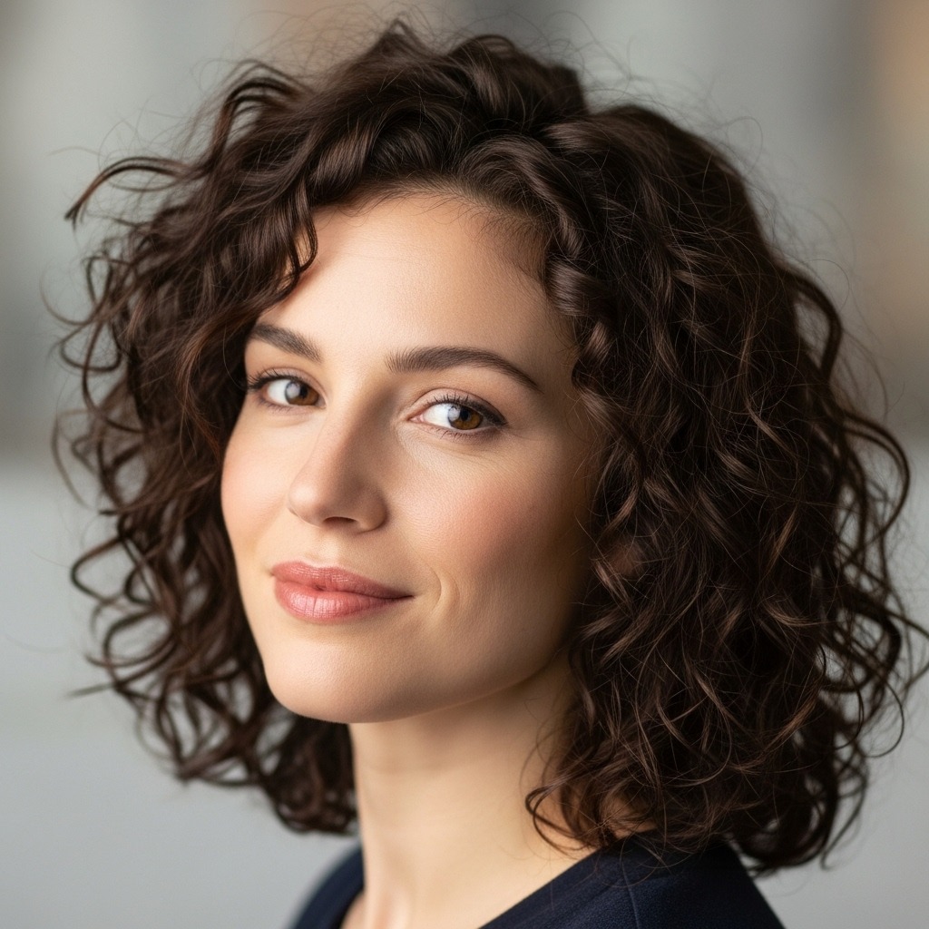 Low Maintenance Shoulder Length Curls