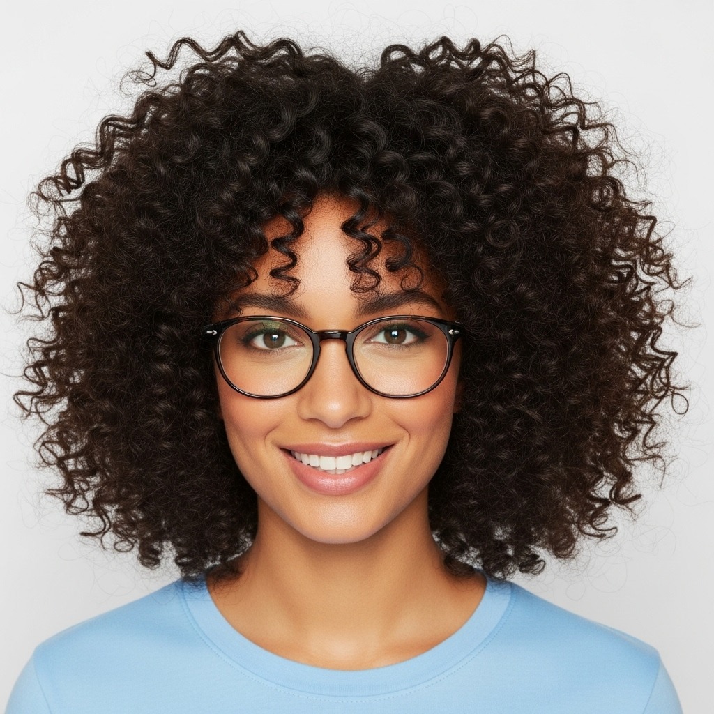 Voluminous Shoulder Length Curls