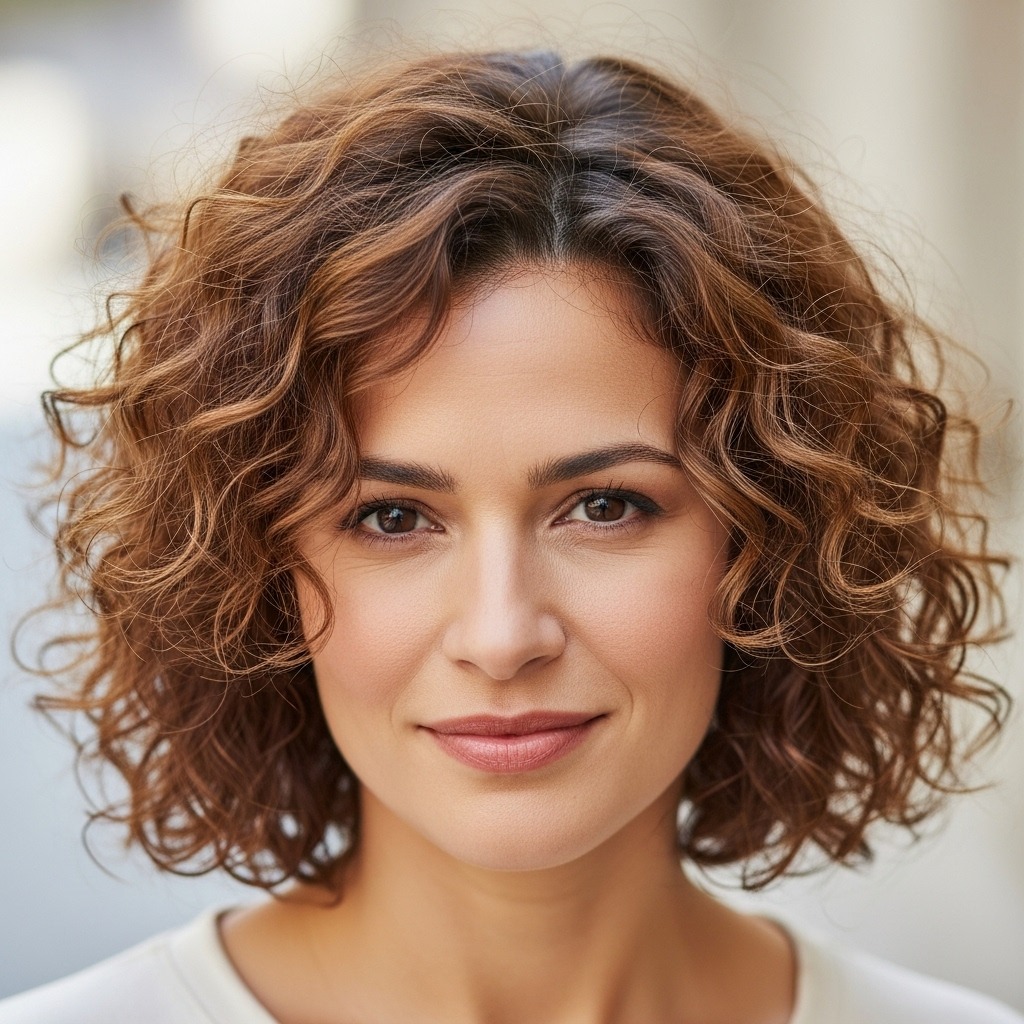 Shoulder Length Curly Hair for Thin Hair